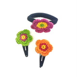 Set of Crocheted Hair Accessories