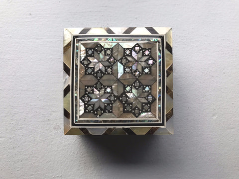 Square Mother Of Pearl Box